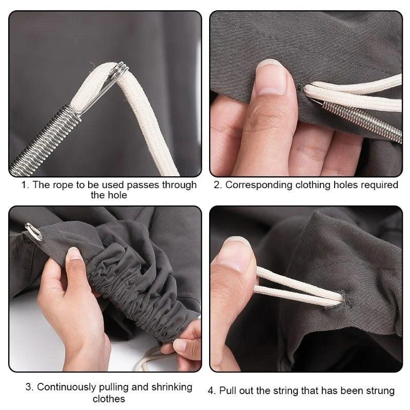 Essential Rope Threading Tool Bendable Spring Drawstring
