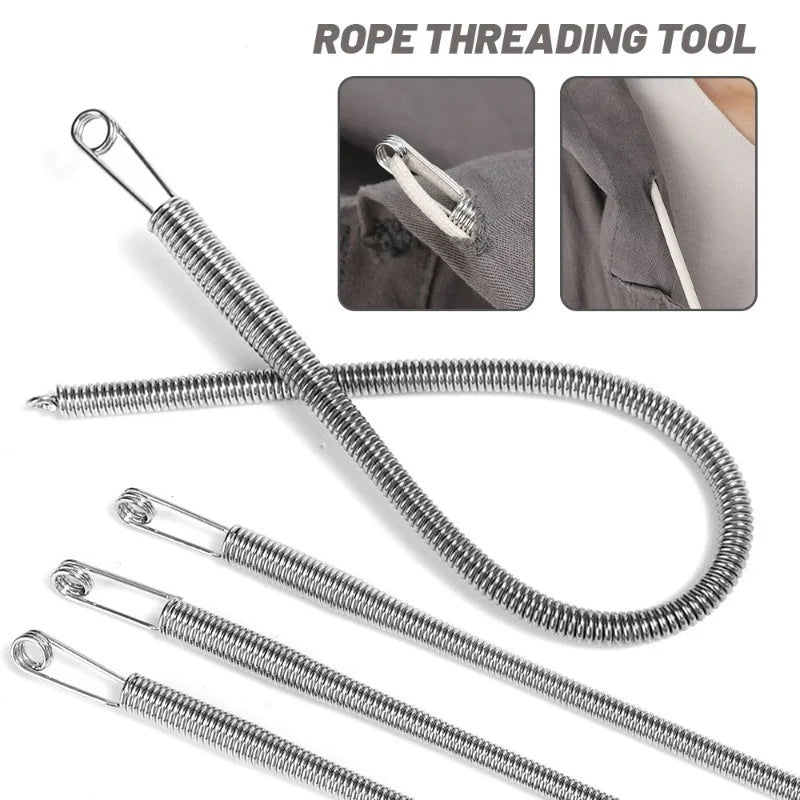 Essential Rope Threading Tool Bendable Spring Drawstring