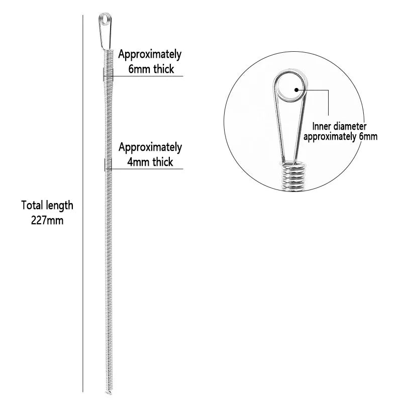 Essential Rope Threading Tool Bendable Spring Drawstring